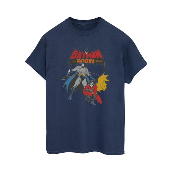 DC Comics Womens/Ladies Batman And Robin Cotton Boyfriend T-Shirt