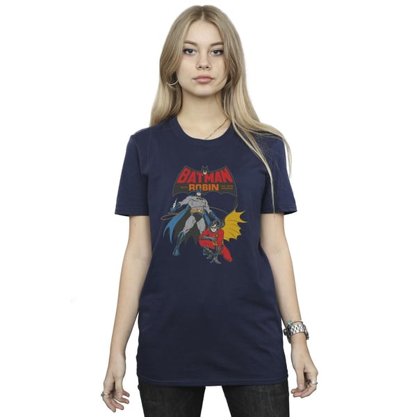 DC Comics Womens/Ladies Batman And Robin Cotton Boyfriend T-Shirt