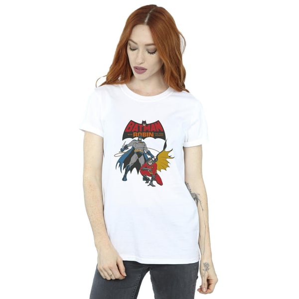 DC Comics Womens/Ladies Batman And Robin Cotton Boyfriend T-Shirt