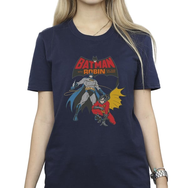 DC Comics Womens/Ladies Batman And Robin Cotton Boyfriend T-Shirt