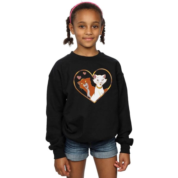 Disney Girls The Aristocats Heart Sweatshirt