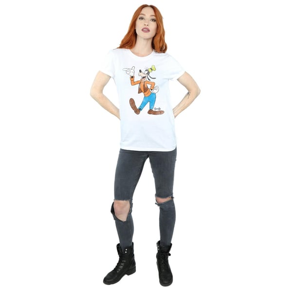 Disney Womens/Ladies Classic Goofy Cotton Boyfriend T-Shirt