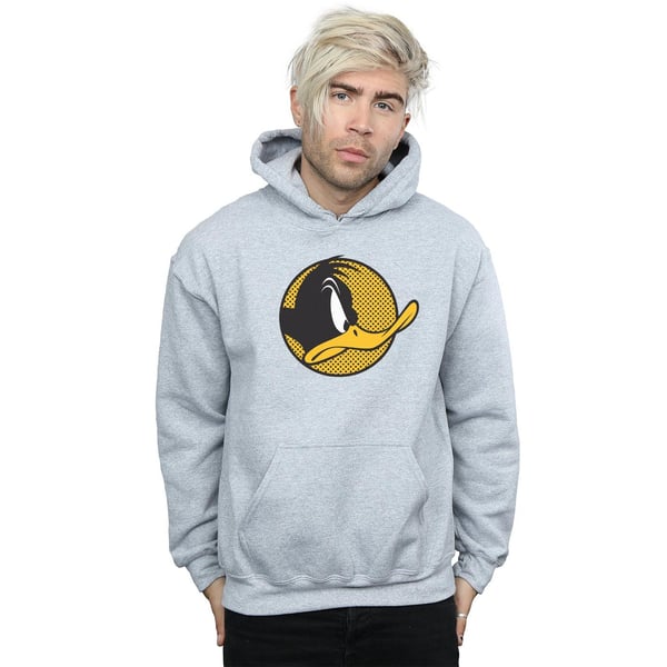 Looney Tunes Mens Daffy Duck Dotted Profile Hoodie