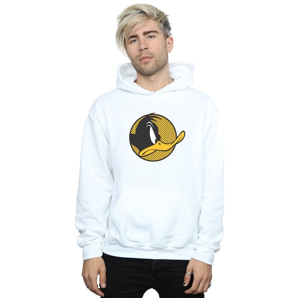 Looney Tunes Mens Daffy Duck Dotted Profile Hoodie