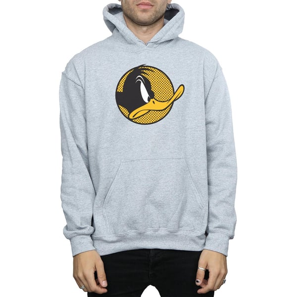 Looney Tunes Mens Daffy Duck Dotted Profile Hoodie