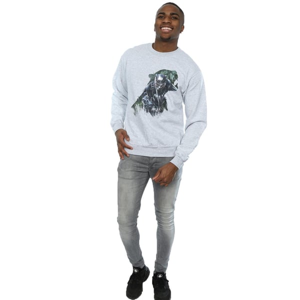 Marvel Mens Black Panther Wild Silhouette Sweatshirt