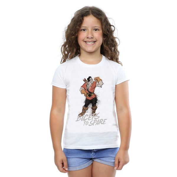 Disney Girls Beauty And The Beast Gaston Biceps To Spare Cotton T-Shirt