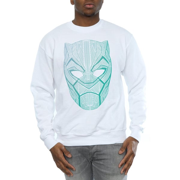 Marvel Mens Black Panther Tribal Mask Sweatshirt