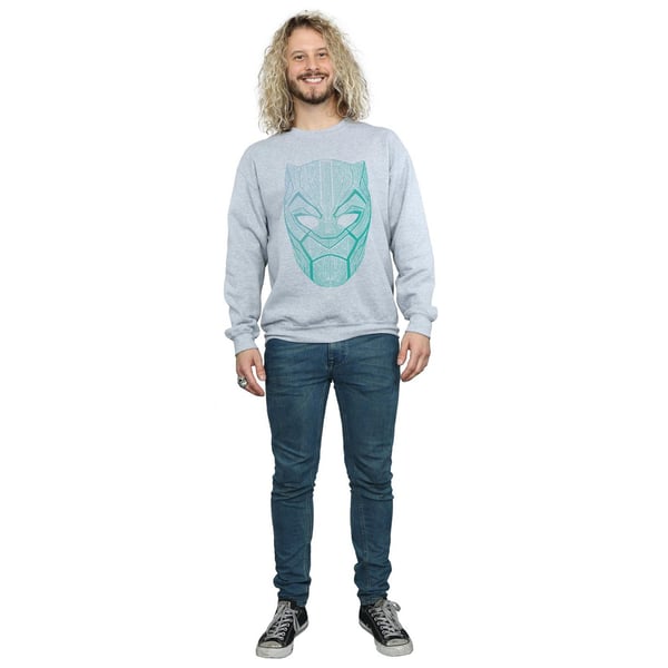 Marvel Mens Black Panther Tribal Mask Sweatshirt