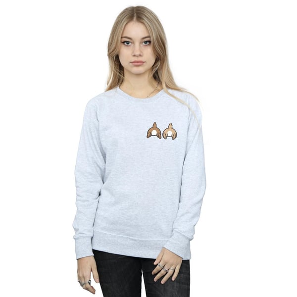 Disney Womens/Ladies Chip N Dale Backside Breast Print Sweatshirt