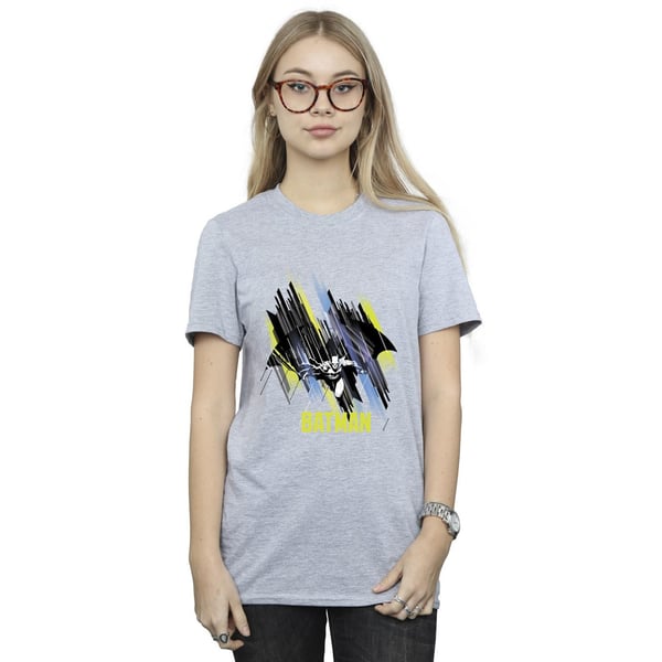 DC Comics Womens/Ladies Batman Flying Batman Cotton Boyfriend T-Shirt