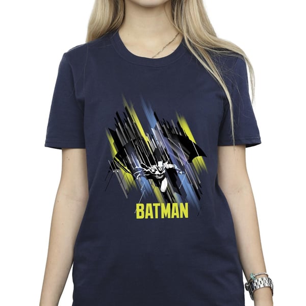 DC Comics Womens/Ladies Batman Flying Batman Cotton Boyfriend T-Shirt