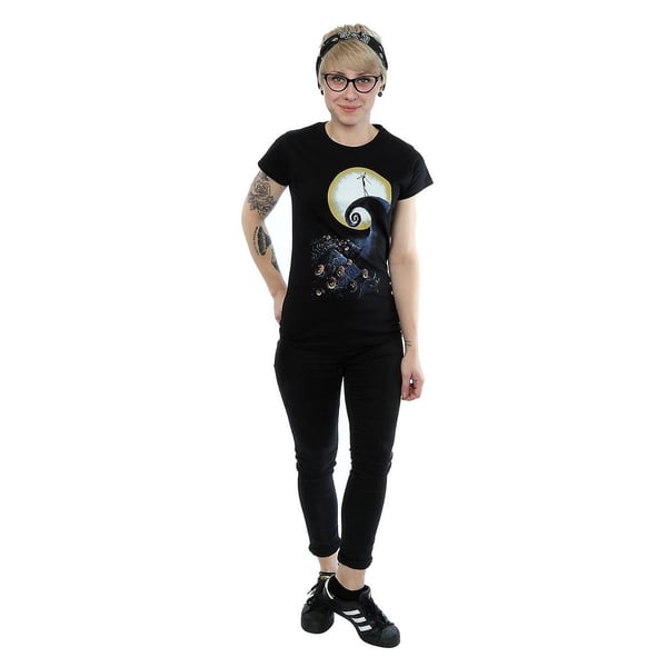 Nightmare Before Christmas Womens/Ladies Cemetery Cotton T-Shirt