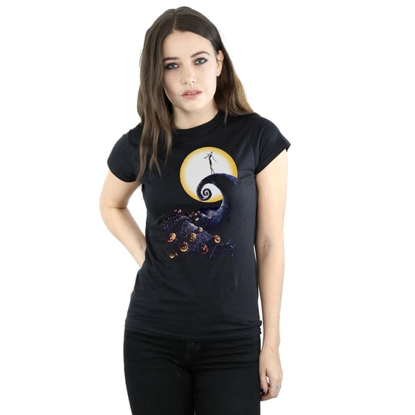 Nightmare Before Christmas Womens/Ladies Cemetery Cotton T-Shirt