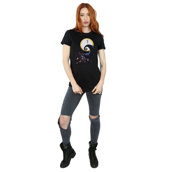 Nightmare Before Christmas Womens/Ladies Cemetery Cotton Boyfriend T-Shirt