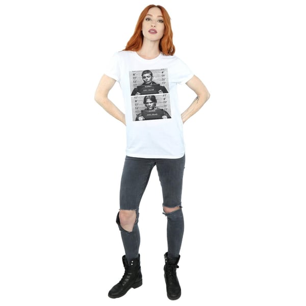 Supernatural Womens/Ladies Winchester Mugshot Cotton Boyfriend T-Shirt