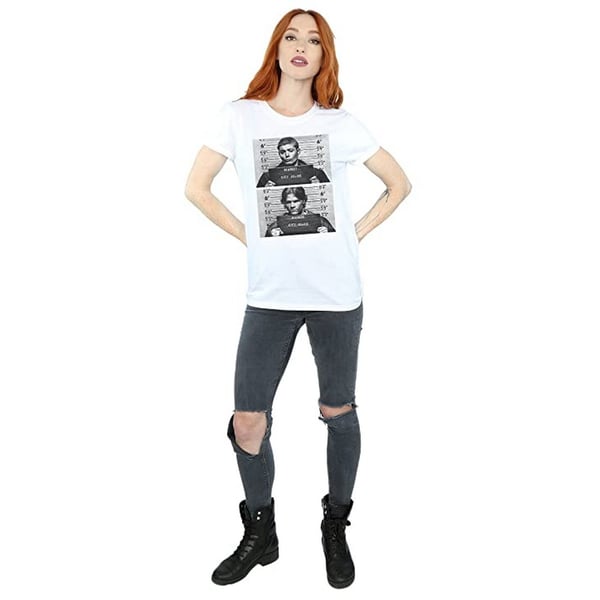 Supernatural Womens/Ladies Winchester Mugshot Cotton Boyfriend T-Shirt