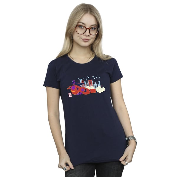 Disney Womens/Ladies Big Hero 6 Baymax Hiro Bridge Cotton T-Shirt