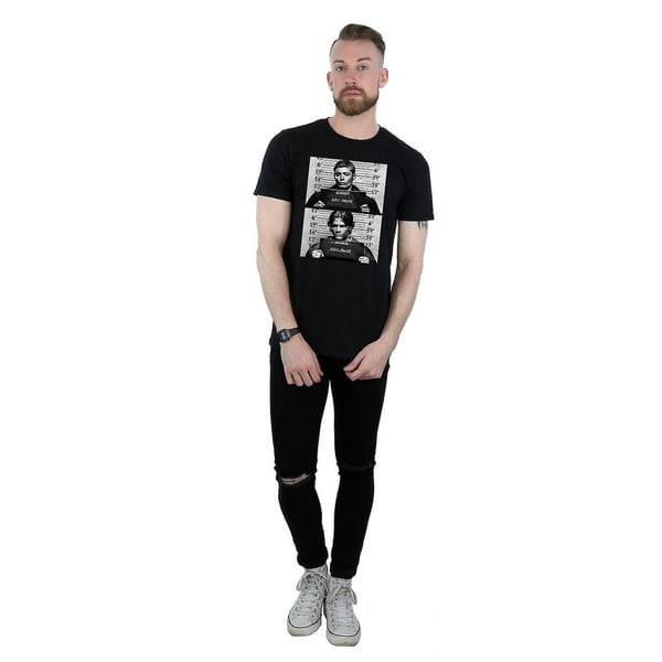 Supernatural Mens Winchester Mugshot Cotton T-Shirt