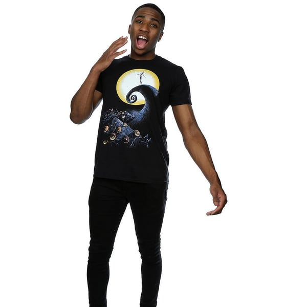 Nightmare Before Christmas Mens Cemetery Cotton T-Shirt