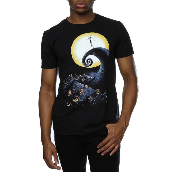 Nightmare Before Christmas Mens Cemetery Cotton T-Shirt