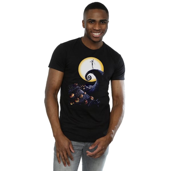Nightmare Before Christmas Mens Cemetery Cotton T-Shirt