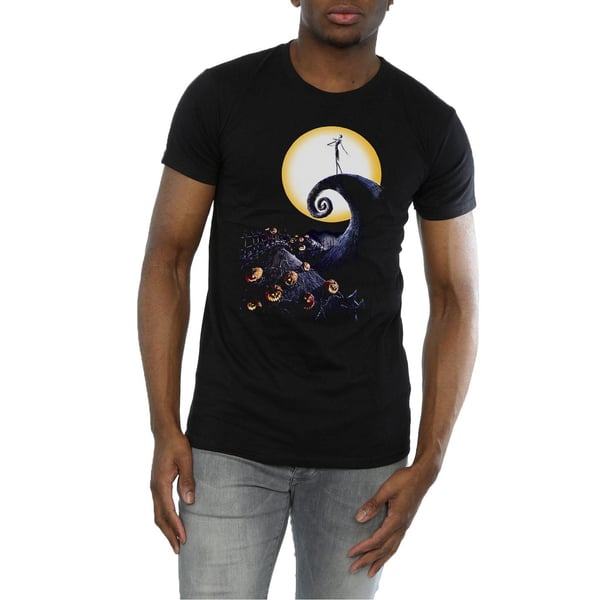 Nightmare Before Christmas Mens Cemetery Cotton T-Shirt