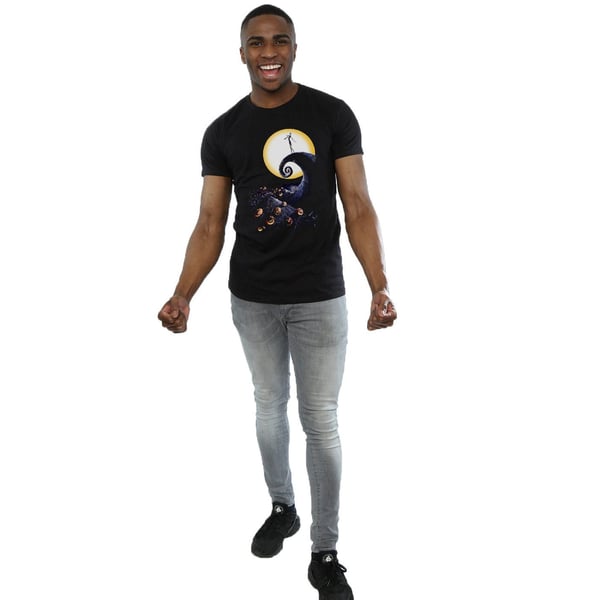 Nightmare Before Christmas Mens Cemetery Cotton T-Shirt