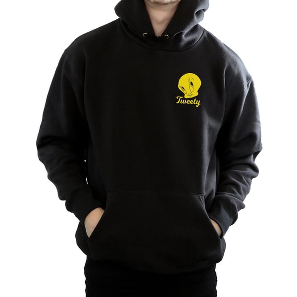 Looney Tunes Mens Tweety Pie Head Hoodie