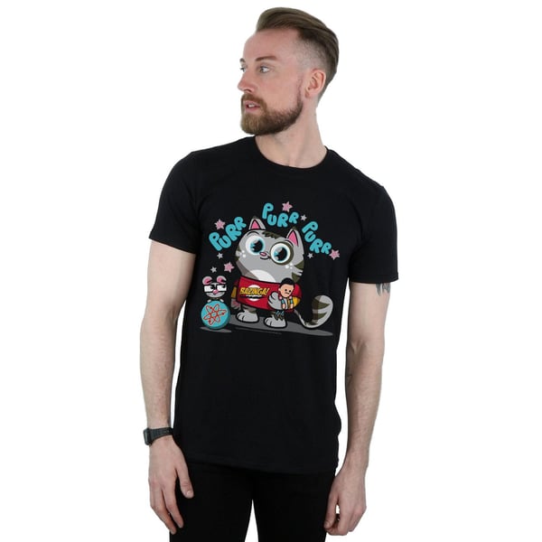The Big Bang Theory Mens Bazinga Kitty T-Shirt