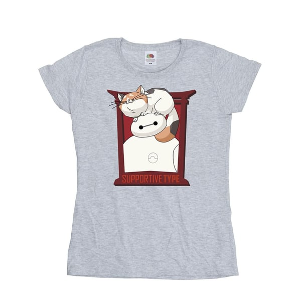 Disney Womens/Ladies Big Hero 6 Baymax Frame Support Cotton T-Shirt