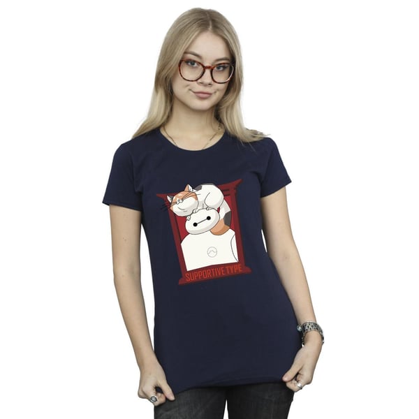 Disney Womens/Ladies Big Hero 6 Baymax Frame Support Cotton T-Shirt