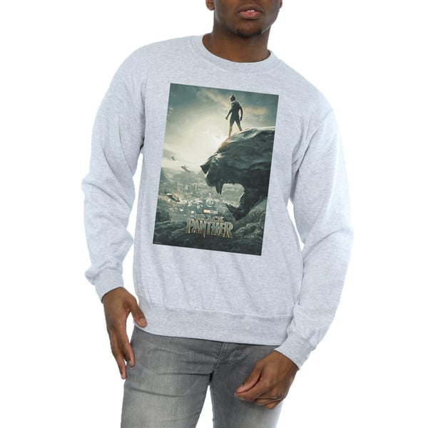 Marvel Mens Black Panther Poster Sweatshirt