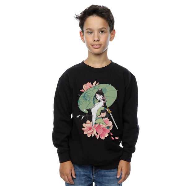 Disney Boys Mulan Magnolia Collage Sweatshirt