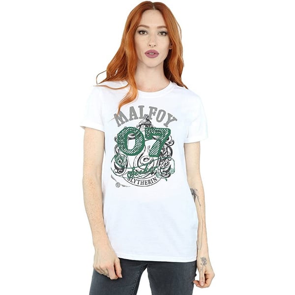 Harry Potter Womens/Ladies Malfoy Slytherin Cotton T-Shirt