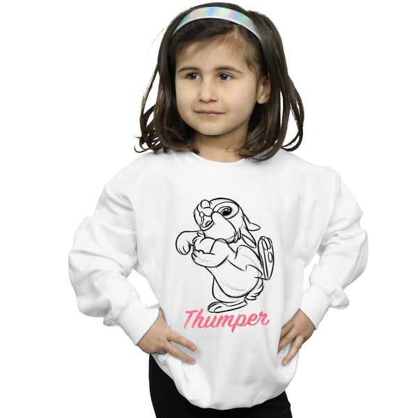 Disney Girls Bambi Thumper Line Drawing Sweatshirt