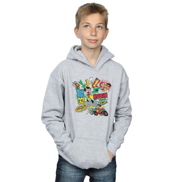 DC Comics Boys Teen Titans Go Robin Montage Hoodie