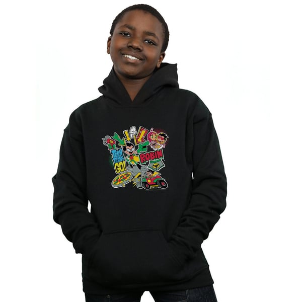 DC Comics Boys Teen Titans Go Robin Montage Hoodie