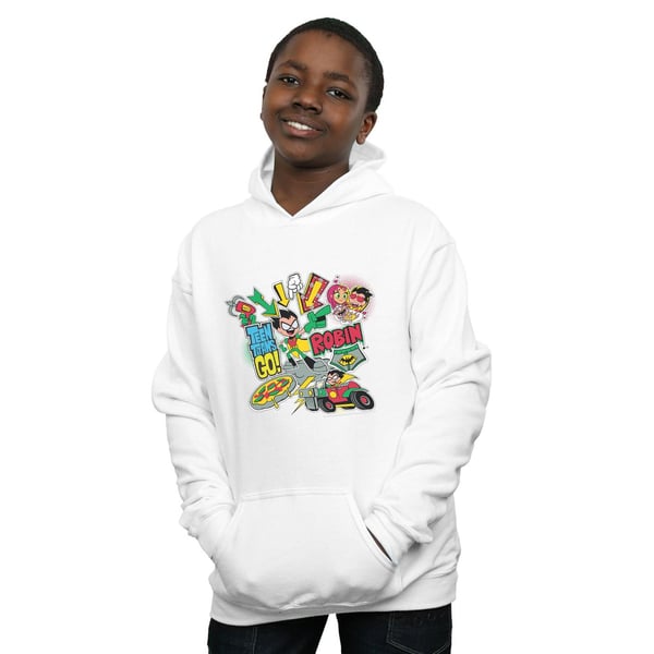 DC Comics Boys Teen Titans Go Robin Montage Hoodie