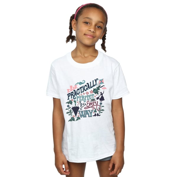 Mary Poppins Girls Practically Perfect In Every Way Cotton T-Shirt