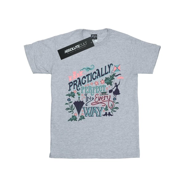 Mary Poppins Girls Practically Perfect In Every Way Cotton T-Shirt