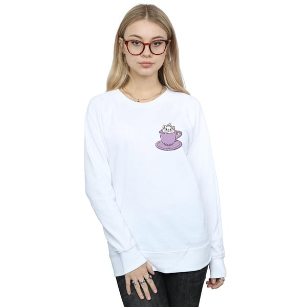 Disney Womens/Ladies Aristocats Marie In Cup Breast Print Sweatshirt