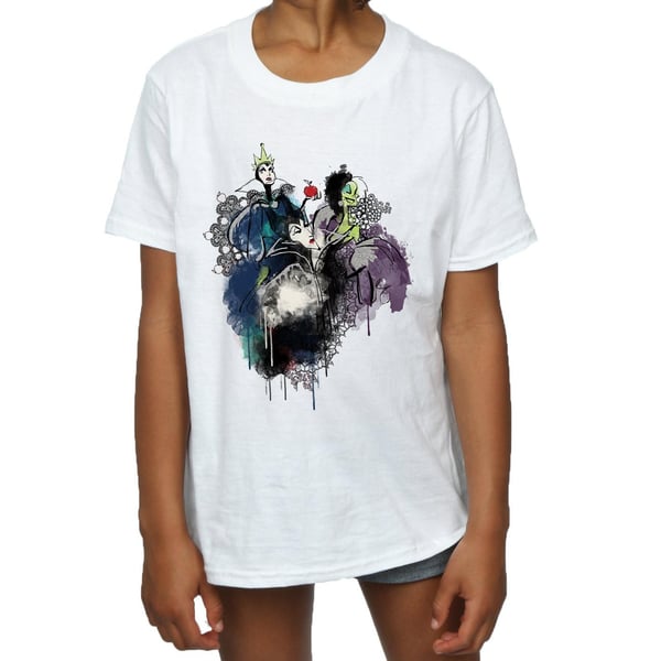 Disney Girls Villains Sketch Cotton T-Shirt
