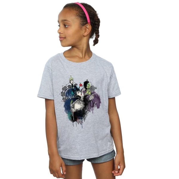 Disney Girls Villains Sketch Cotton T-Shirt