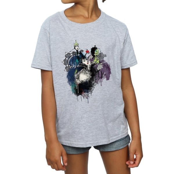 Disney Girls Villains Sketch Cotton T-Shirt