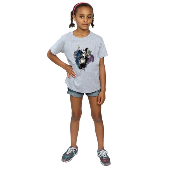 Disney Girls Villains Sketch Cotton T-Shirt