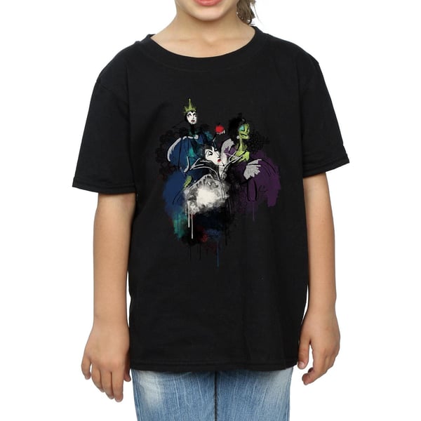 Disney Girls Villains Sketch Cotton T-Shirt