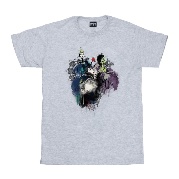 Disney Girls Villains Sketch Cotton T-Shirt