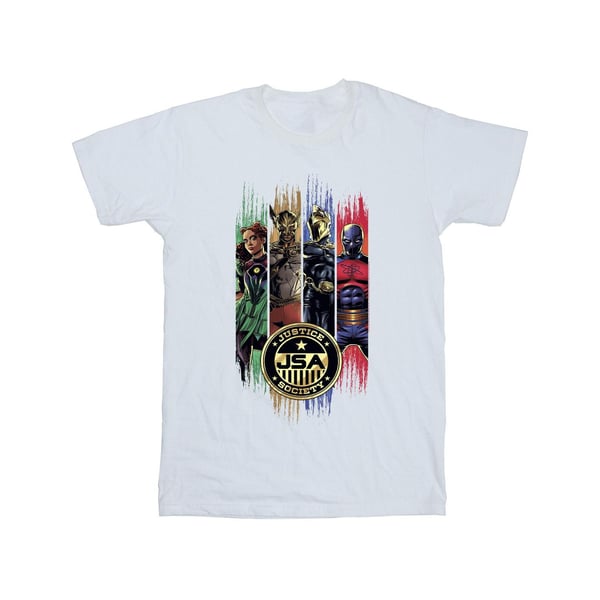 DC Comics Herr Svart Adam JSA Guldbricka T-shirt