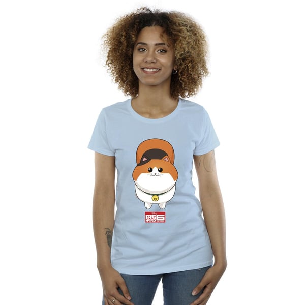 Disney Womens/Ladies Big Hero 6 Baymax Kitten Face Cotton T-Shirt